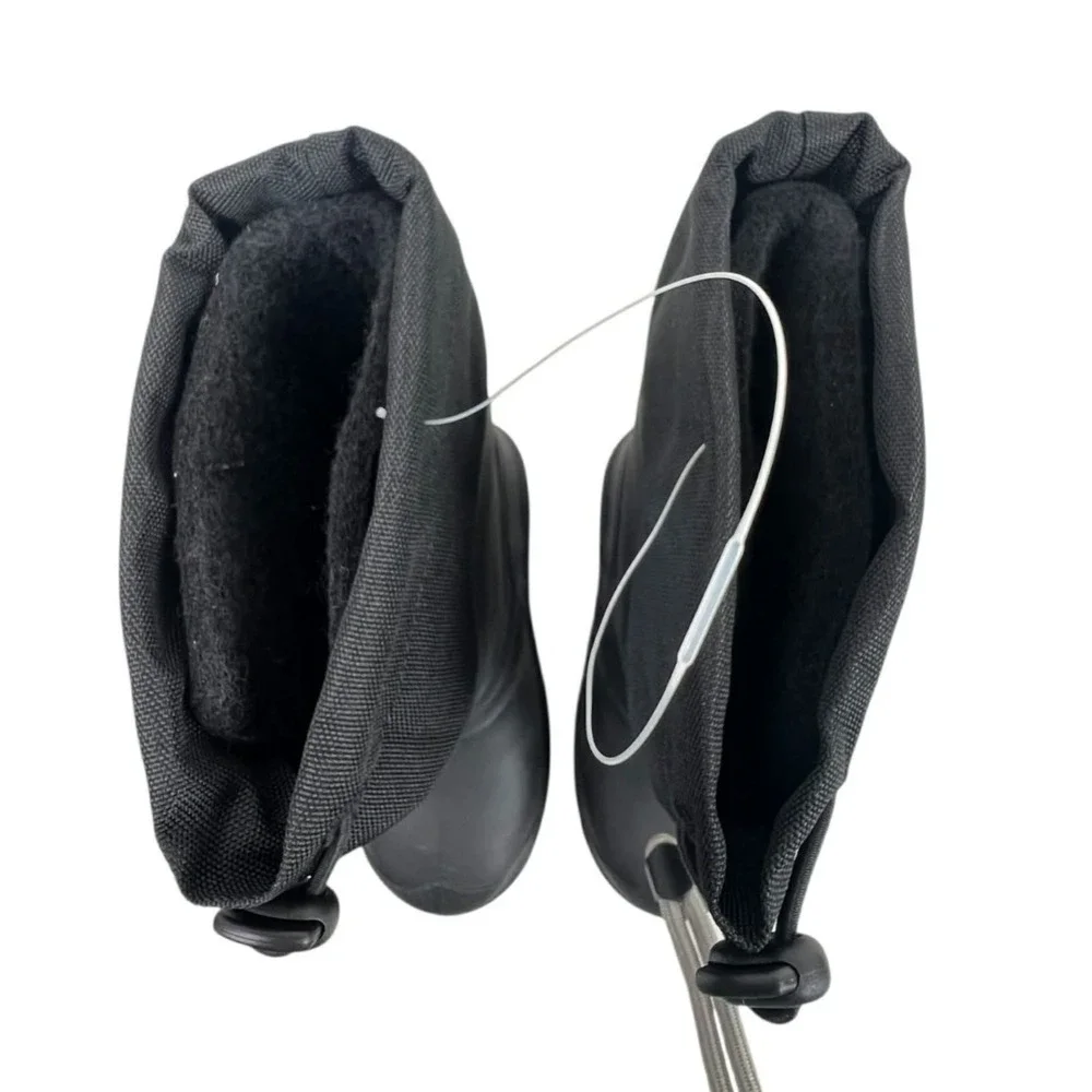Wonder Nation Unisex Size 7 Black Winter Insulated To -25 degrees Rubber‎ Boots